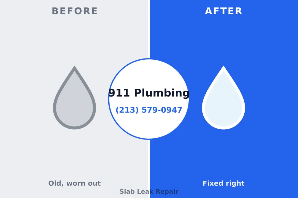 Before and after: plumbing repair Salem, AR